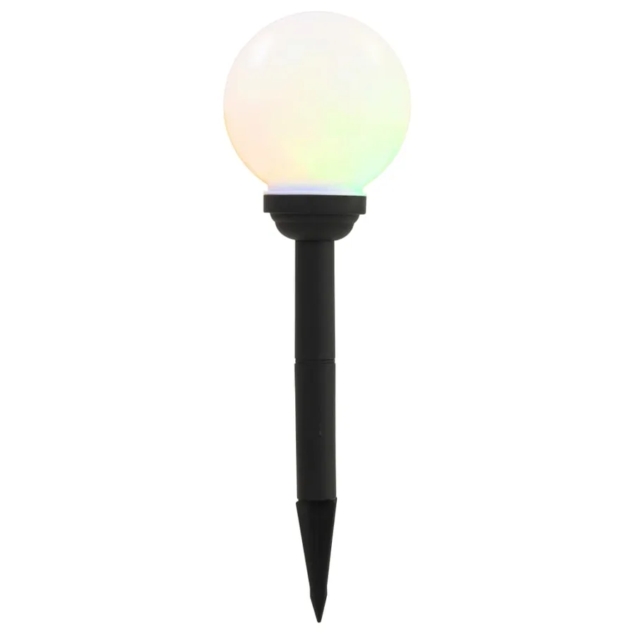 Lampe solaire sphérique LED de jardin 4 pcs 15 cm RVB - 3
