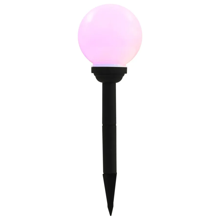 Lampe solaire sphérique LED de jardin 4 pcs 15 cm RVB - 5