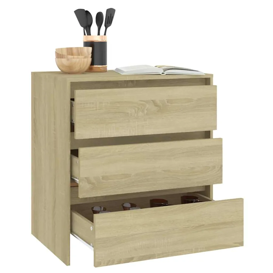 Buffet Chêne sonoma 70x41x75 cm Bois d'ingénierie - 6