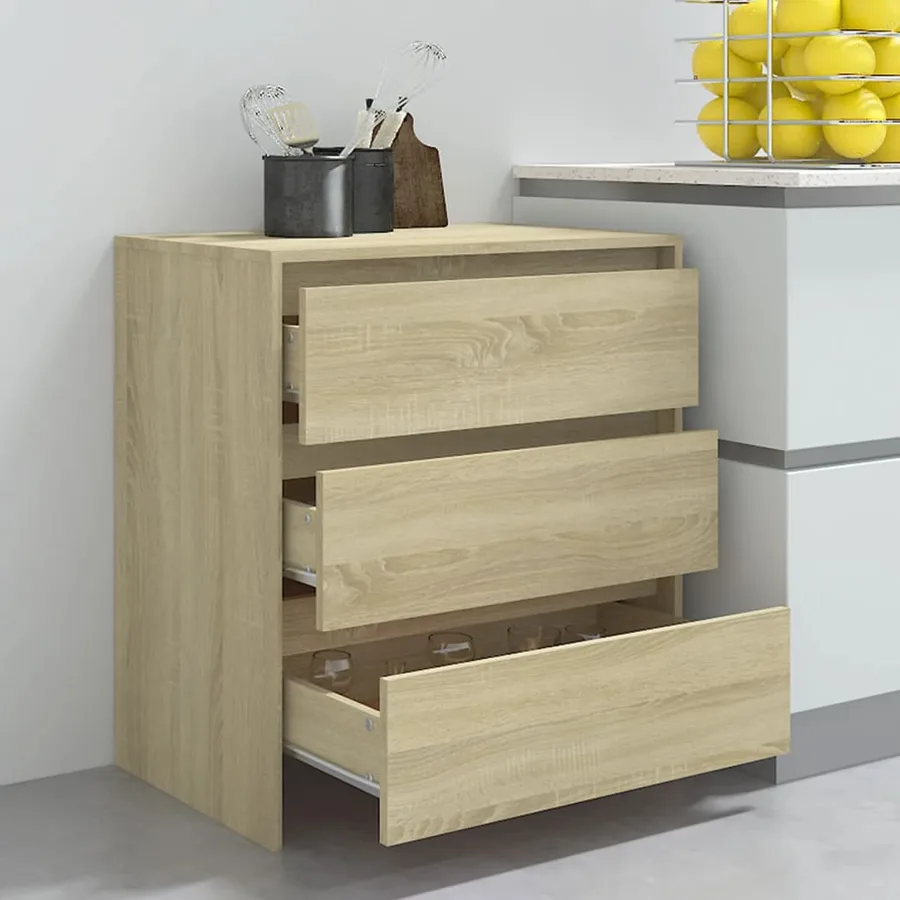 Buffet Chêne sonoma 70x41x75 cm Bois d'ingénierie - 8