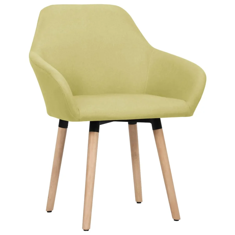Chaises à manger lot de 2 vert tissu - 2
