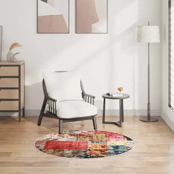 Tapis lavable Patchwork φ120 cm multicolore