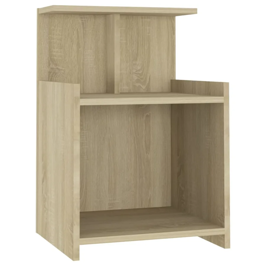 Tables de chevet 2 pcs Chêne sonoma 40x35x60 cm Aggloméré - 3