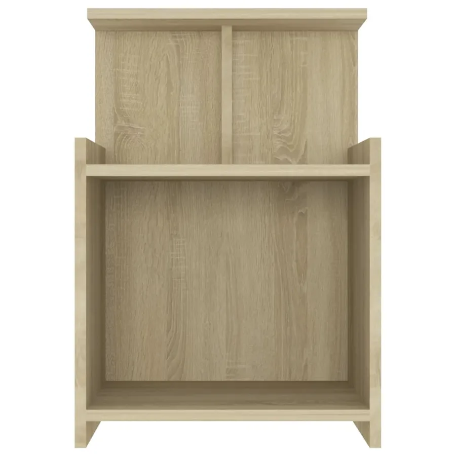 Tables de chevet 2 pcs Chêne sonoma 40x35x60 cm Aggloméré - 4