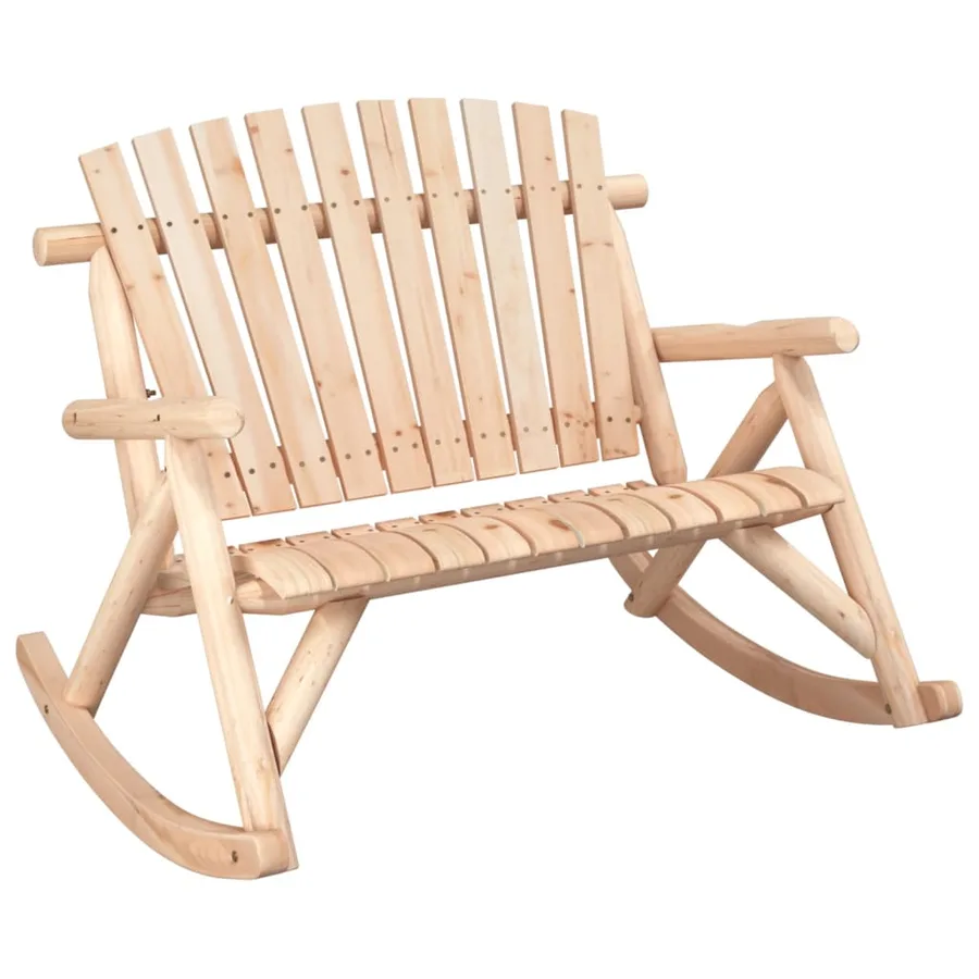 Ensemble de salon de jardin 3 pcs bois massif d'épicéa - 2