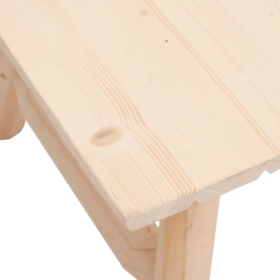 Ensemble de salon de jardin 3 pcs bois massif d'épicéa - 5
