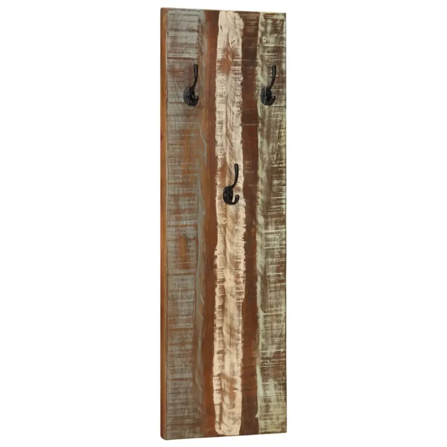 Porte-manteau mural 2pcs 36x3x110cm Bois massif de récupération - 10