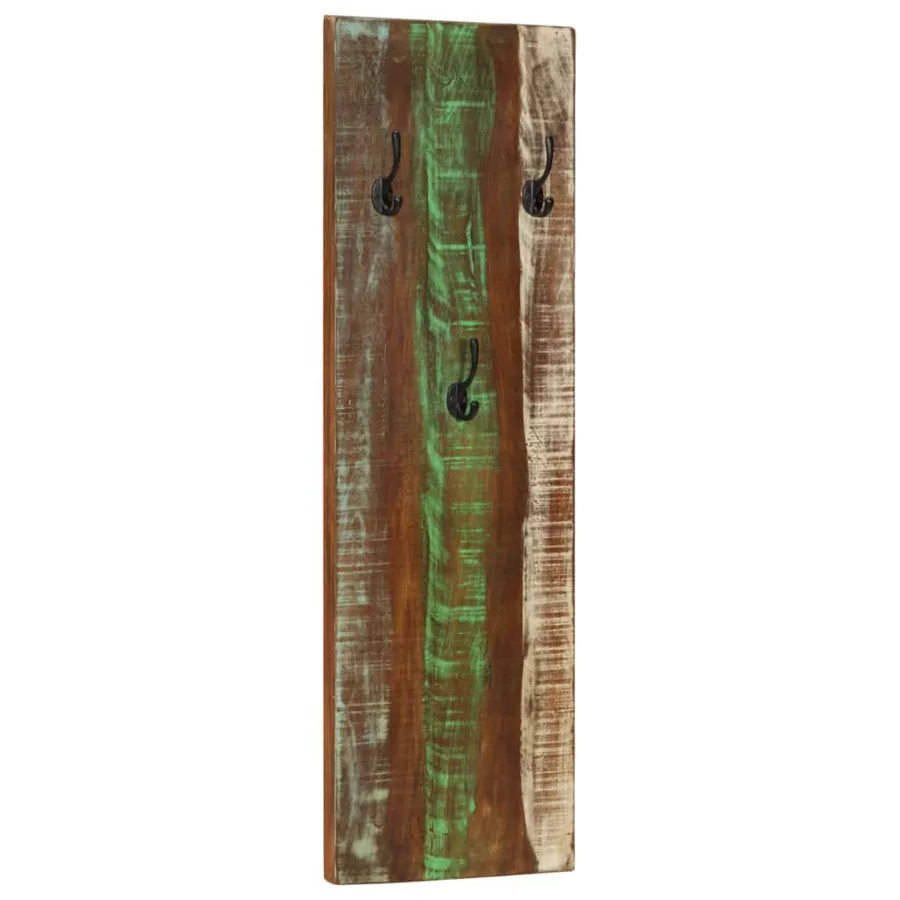 Porte-manteau mural 2pcs 36x3x110cm Bois massif de récupération - 2