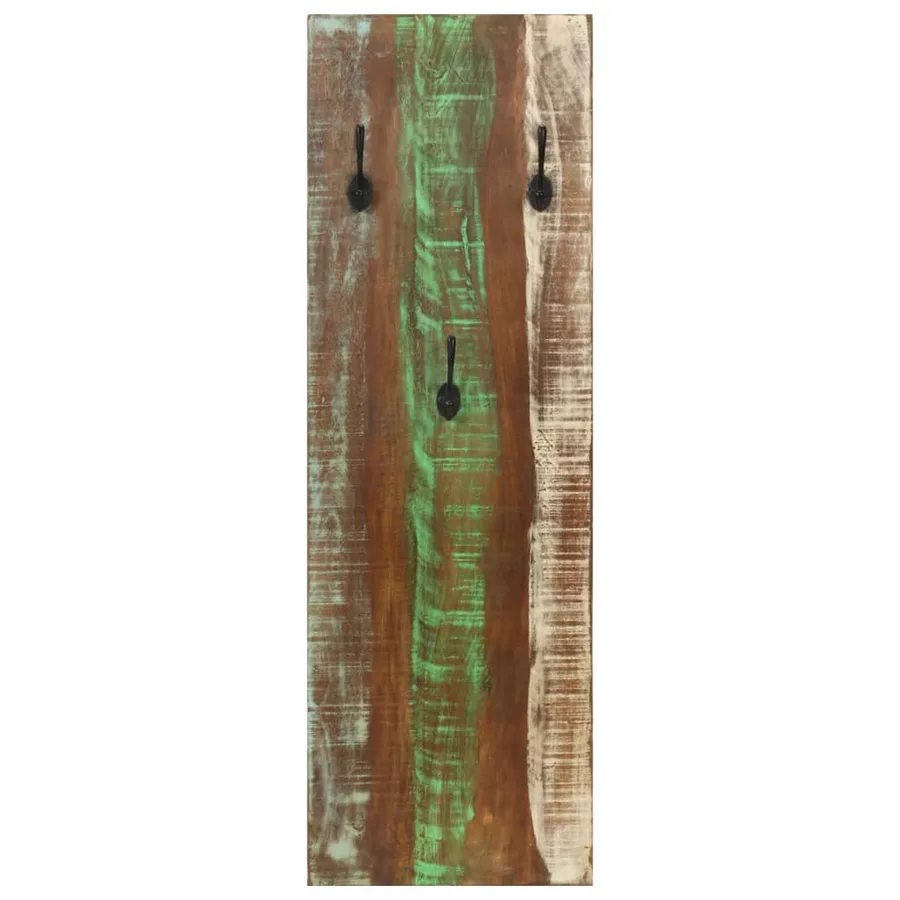 Porte-manteau mural 2pcs 36x3x110cm Bois massif de récupération - 3