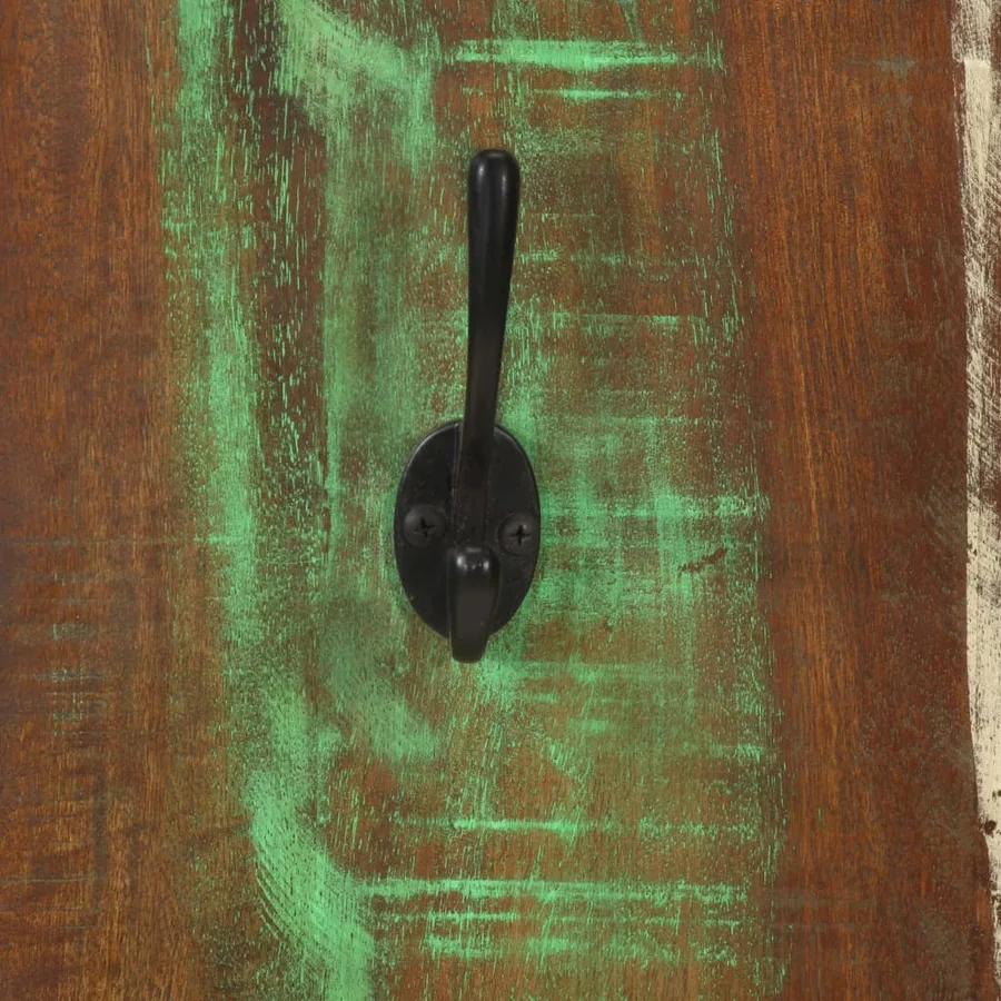 Porte-manteau mural 2pcs 36x3x110cm Bois massif de récupération - 7