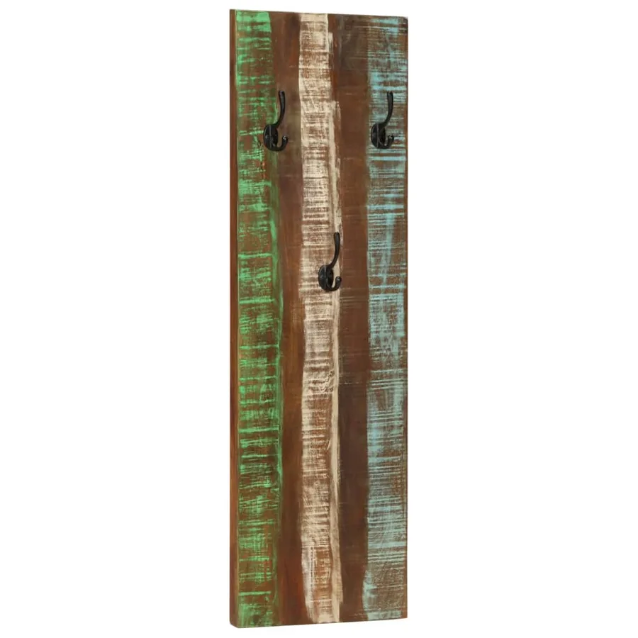 Porte-manteau mural 2pcs 36x3x110cm Bois massif de récupération - 9