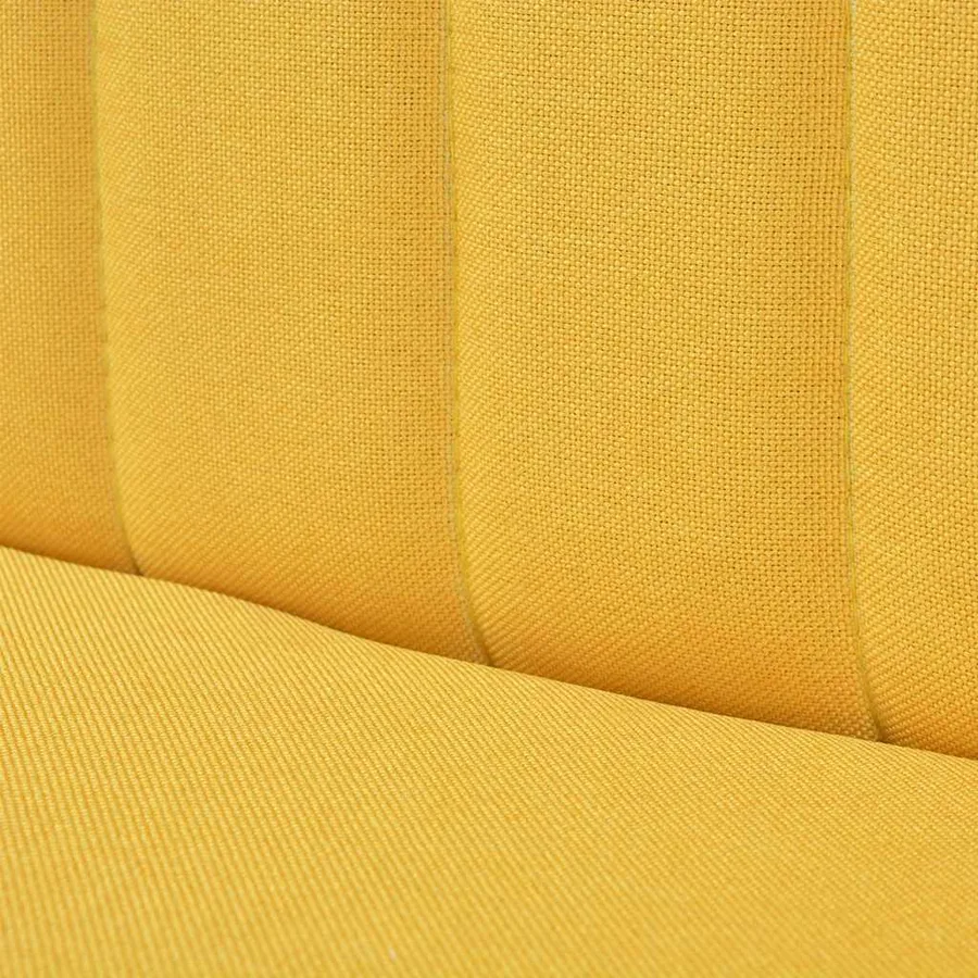 Canapé 117x55,5x77 cm Tissu Jaune - 6