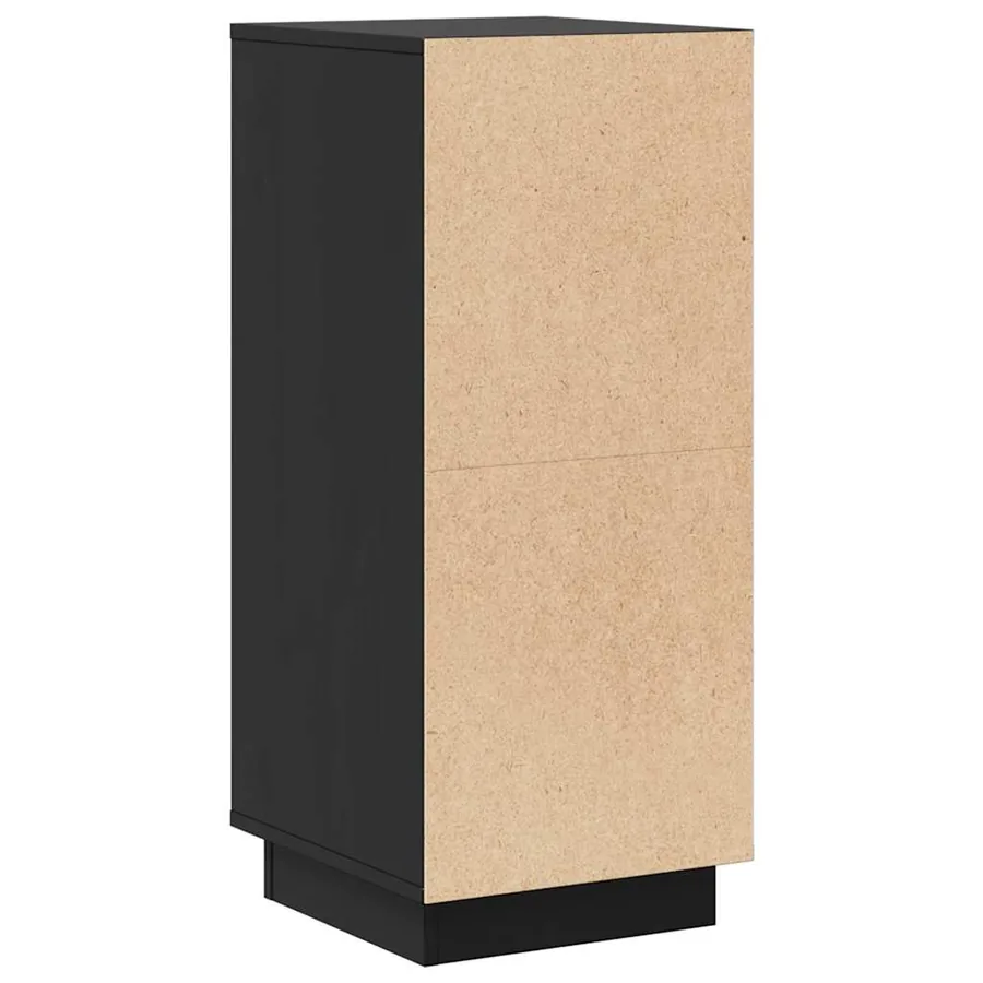 Buffets 2 pcs Noir 31,5x34x75 cm Bois massif de pin - 10