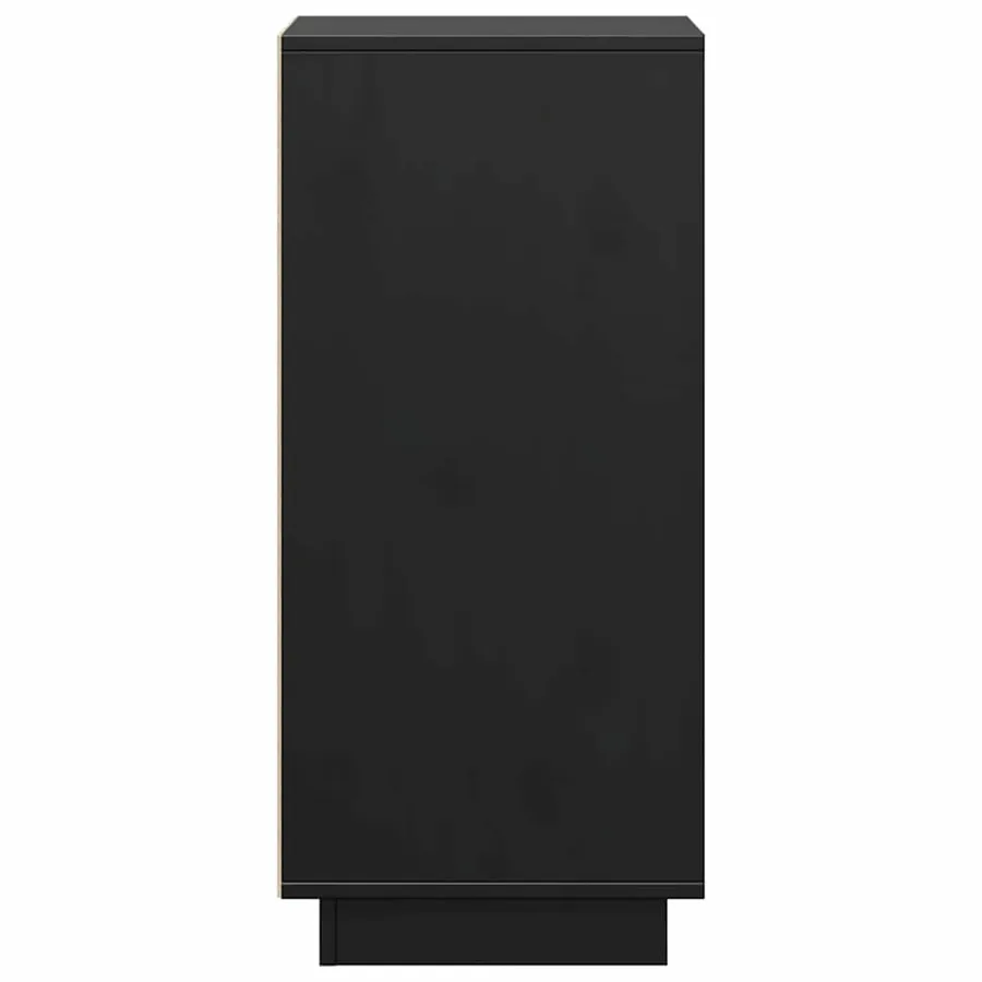 Buffets 2 pcs Noir 31,5x34x75 cm Bois massif de pin - 9