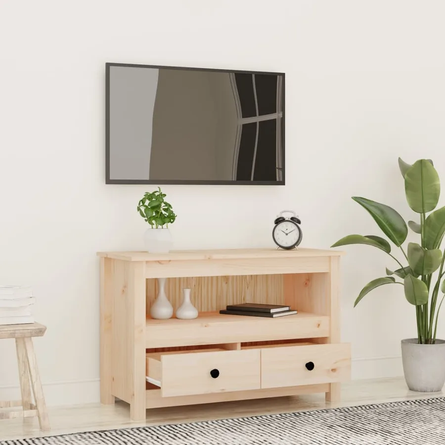 Meuble TV 79x35x52 cm Bois de pin massif - 3