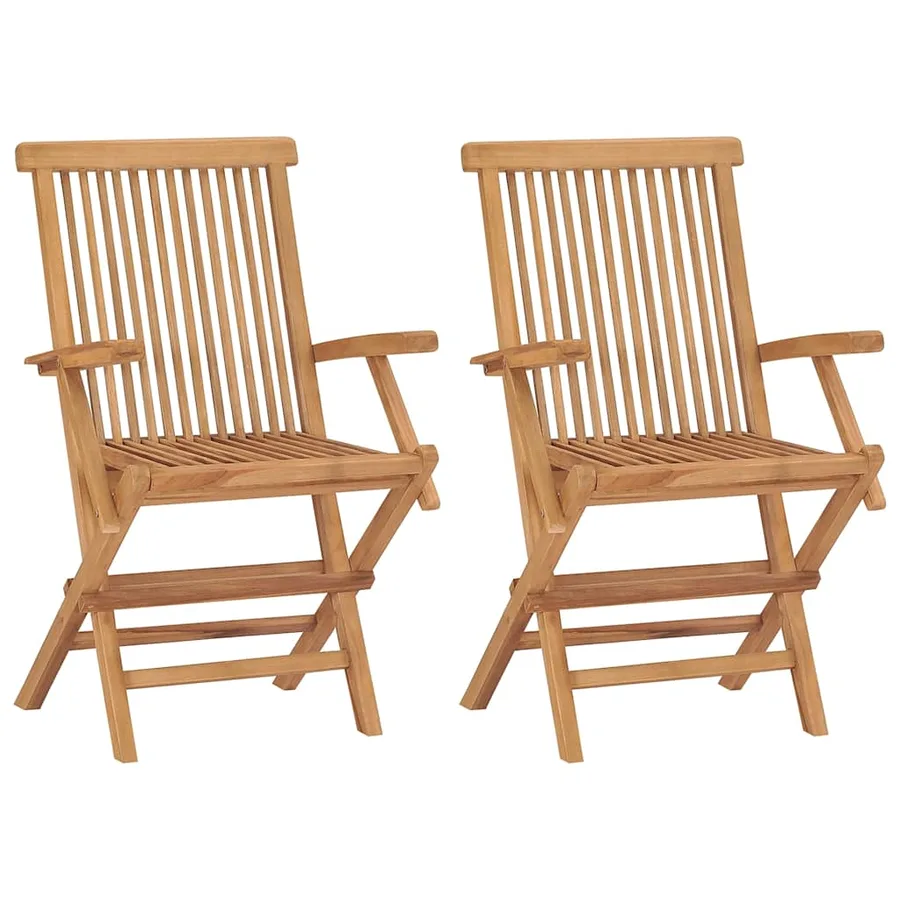 Ensemble à manger de jardin 3 pcs Bois de teck massif - 3
