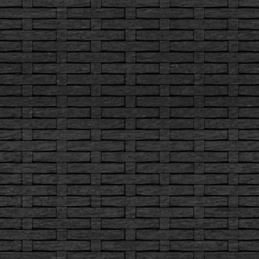 Canapés centraux de jardin et coussins 2pcs Noir Résine tressée - 8