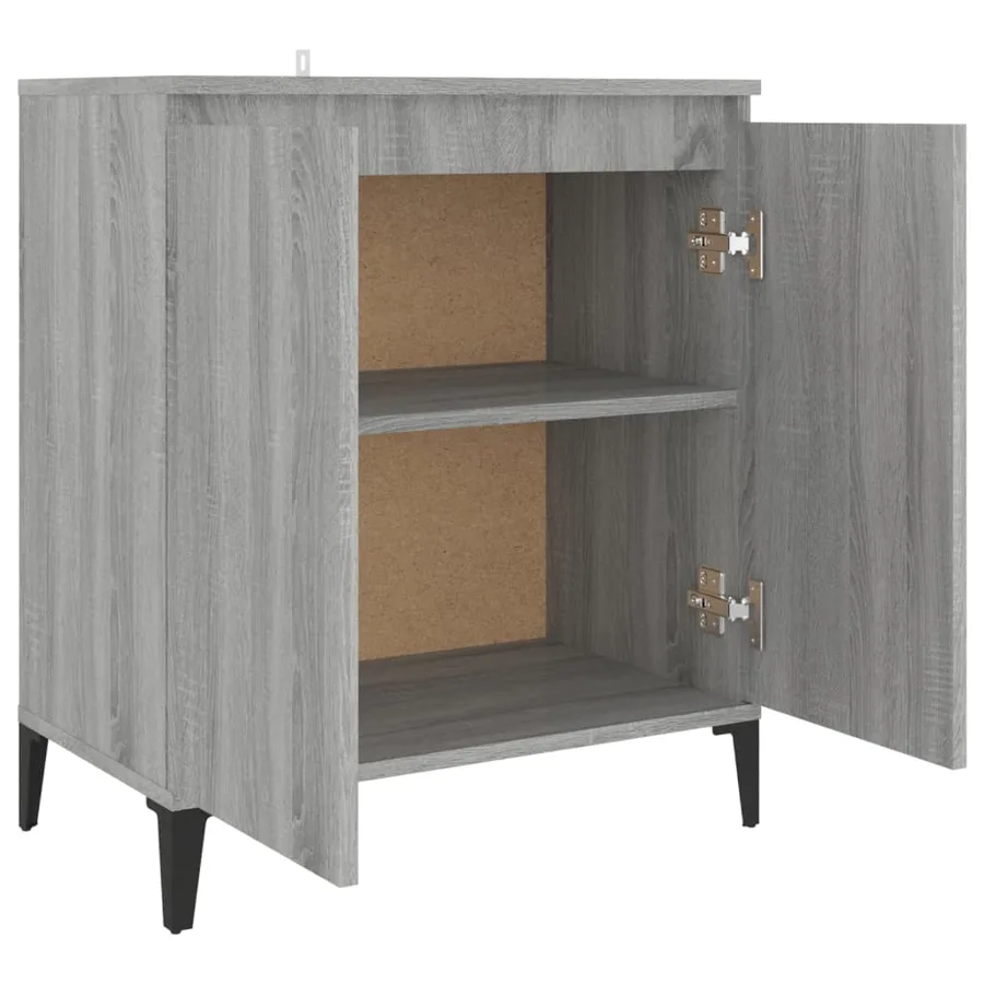 Buffet Sonoma gris 60x35x70 cm Bois d'ingénierie - 5