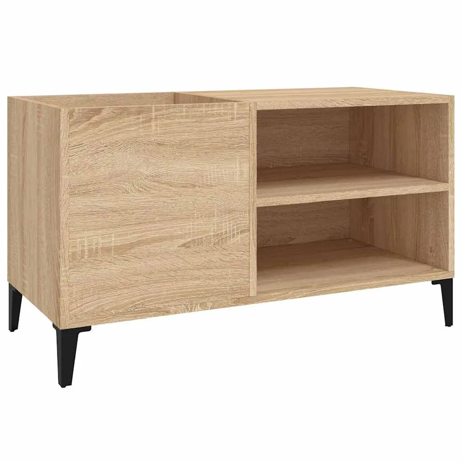 Armoire à disques chêne sonoma 84,5x38x48 cm bois d'ingénierie - 2
