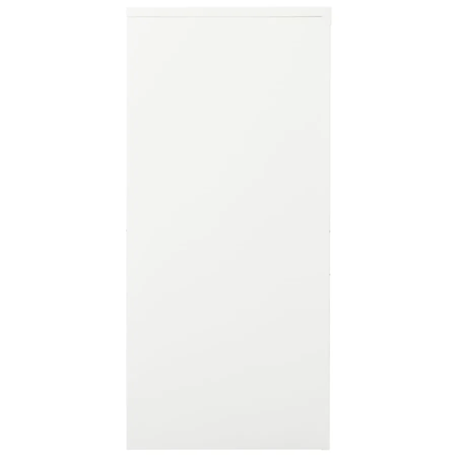 Armoire à portes coulissantes Blanc 90x40x90 cm Acier - 3