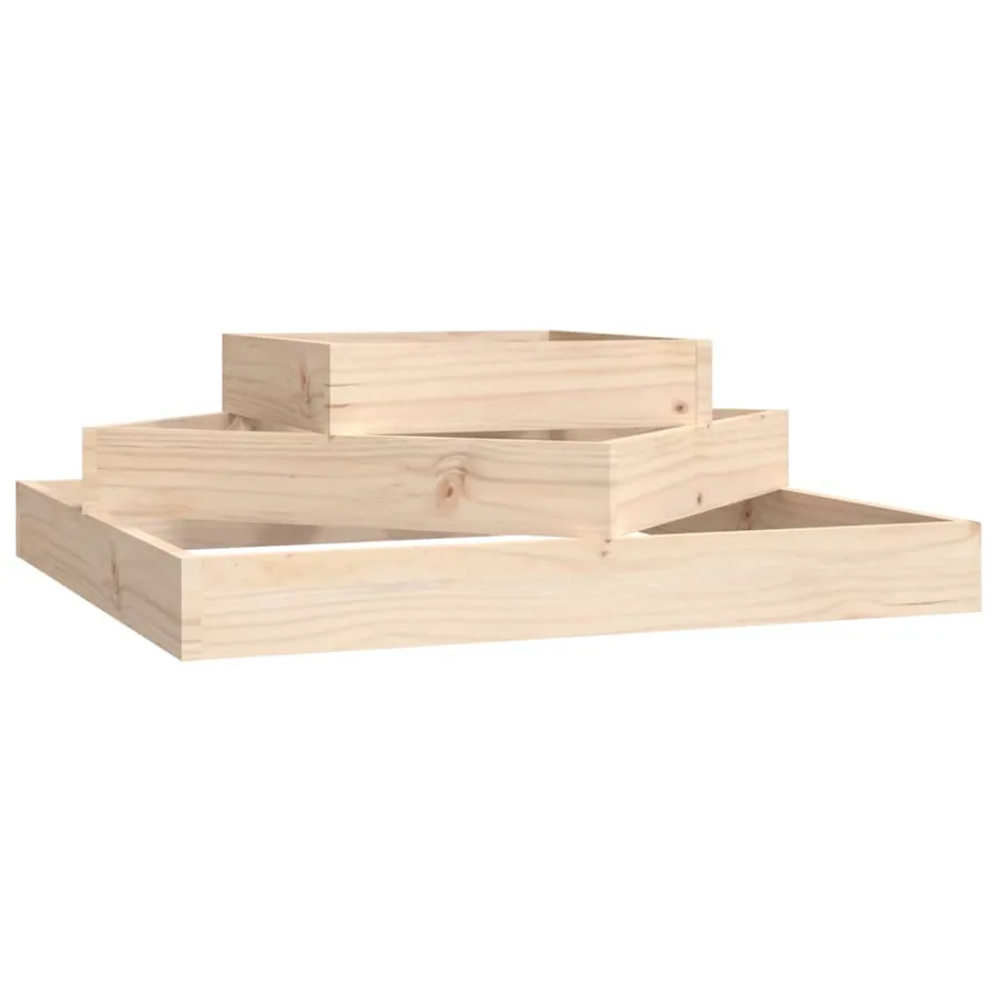 Jardinière 83x83x27 cm Bois massif de pin - 2