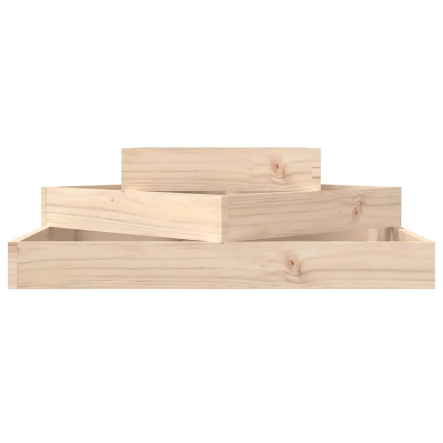 Jardinière 83x83x27 cm Bois massif de pin - 4