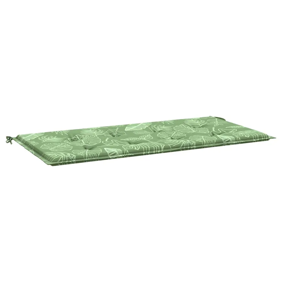 Coussin de banc de jardin motif de feuilles 120x50x3 cm - 2