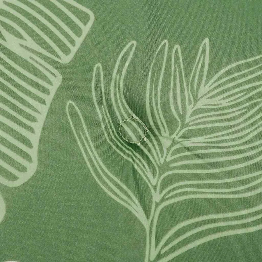 Coussin de banc de jardin motif de feuilles 120x50x3 cm - 5