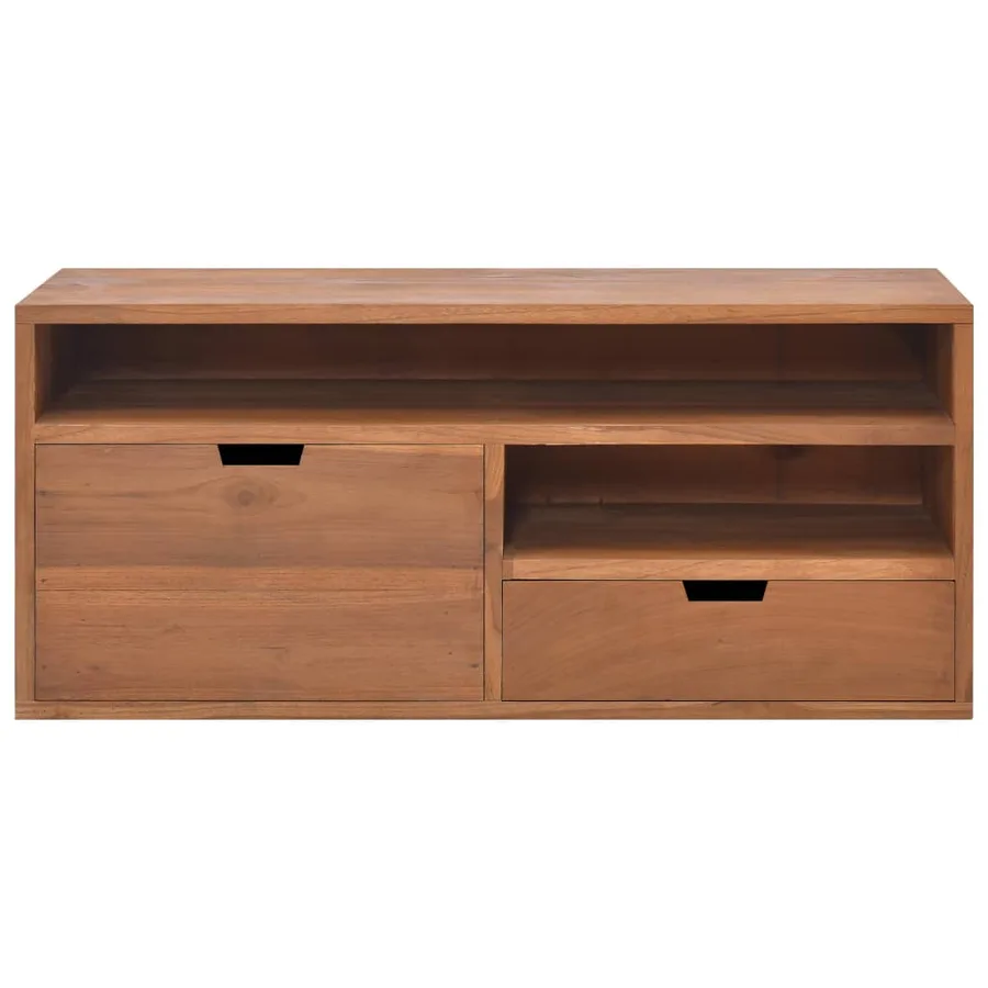 Meuble TV 90x30x40 cm Bois de teck massif - 2