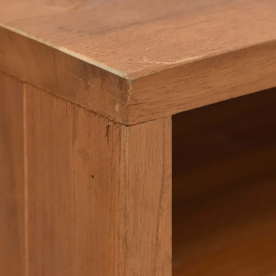 Meuble TV 90x30x40 cm Bois de teck massif - 7