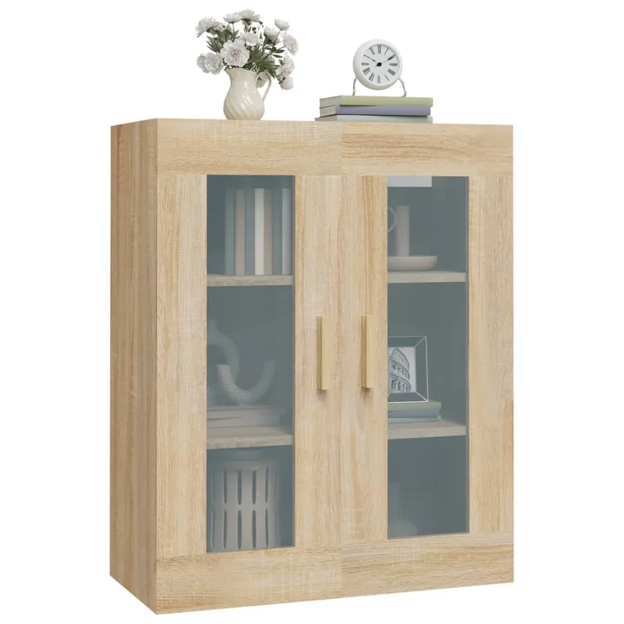 Armoire murale suspendue Chêne sonoma 69,5x34x90 cm - 6