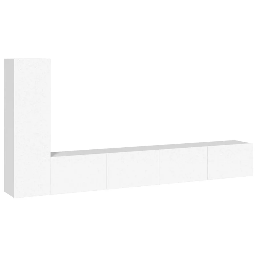 Ensemble de meubles TV 3 pcs Blanc Bois d'ingénierie - 2