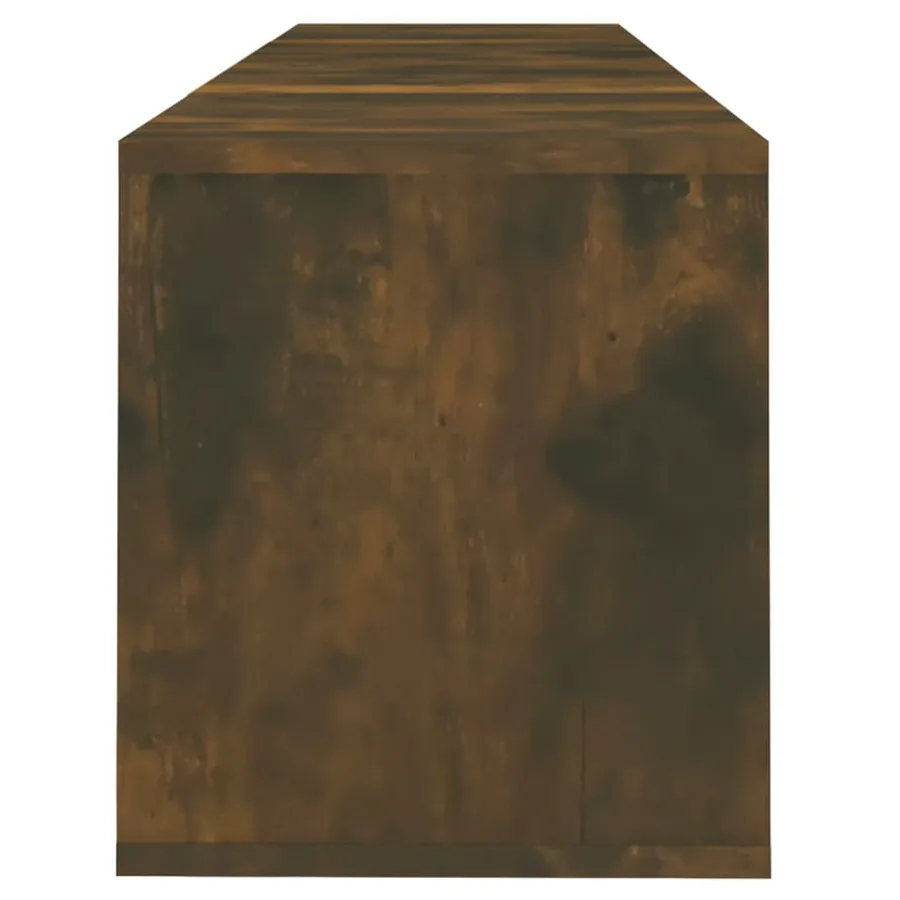 Meuble TV chêne fumé 120x30x40,5 cm bois d'ingénierie - 7