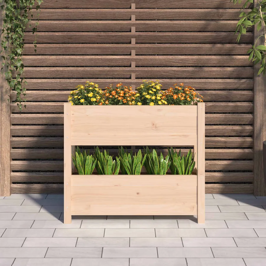 Jardinière 77x25x66 cm Bois massif de pin - 3