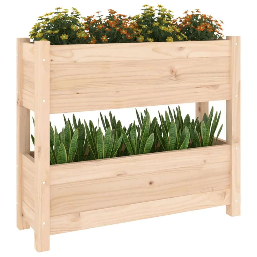 Jardinière 77x25x66 cm Bois massif de pin - 4