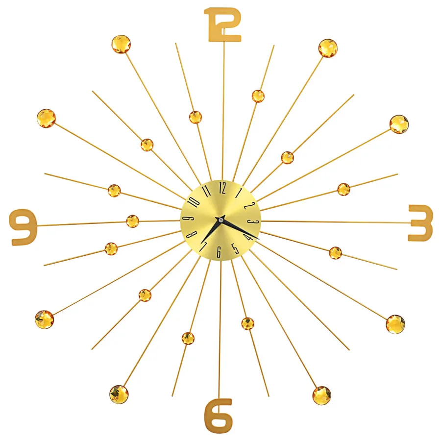Horloge murale Métal 70 cm Doré - 2
