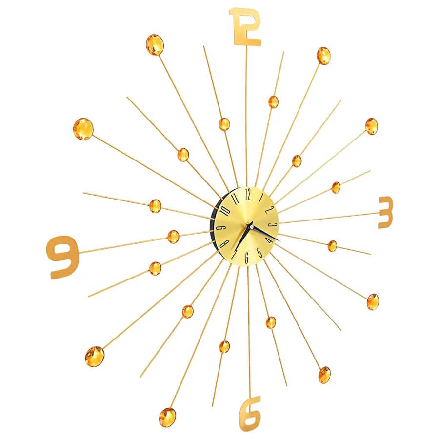 Horloge murale Métal 70 cm Doré - 3