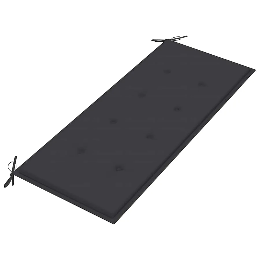 Banc Batavia avec coussin anthracite 120 cm Bois de teck massif - 7