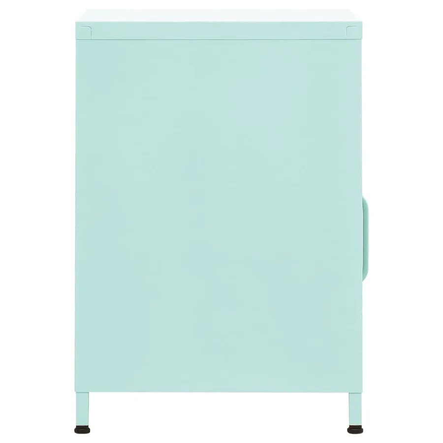 Tables de chevet 2 pcs Vert menthe 35x35x51 cm Acier - 4