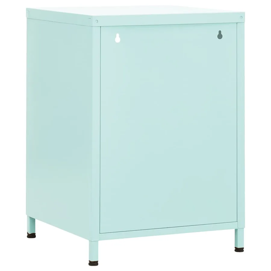 Tables de chevet 2 pcs Vert menthe 35x35x51 cm Acier - 5