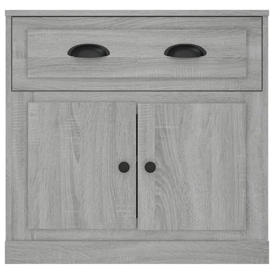 Buffet sonoma gris 70x35,5x67,5 cm bois d'ingénierie - 6