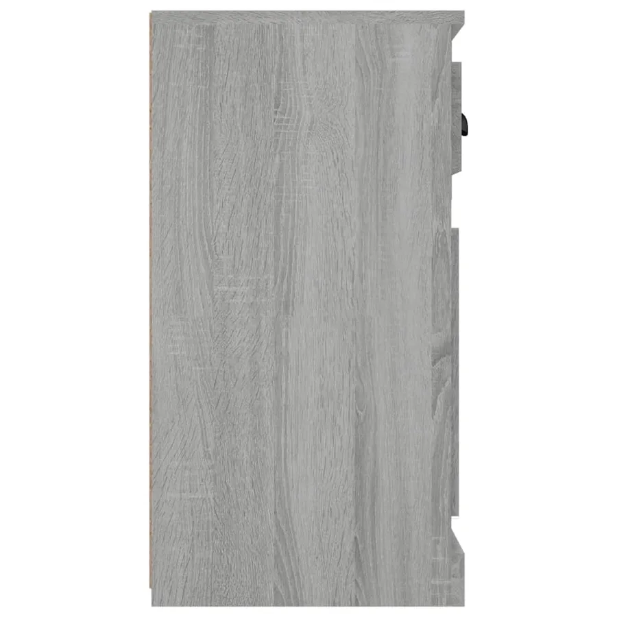 Buffet sonoma gris 70x35,5x67,5 cm bois d'ingénierie - 7