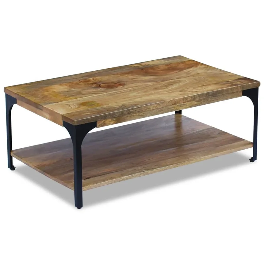Table basse Bois de manguier 100x60x38 cm - 2