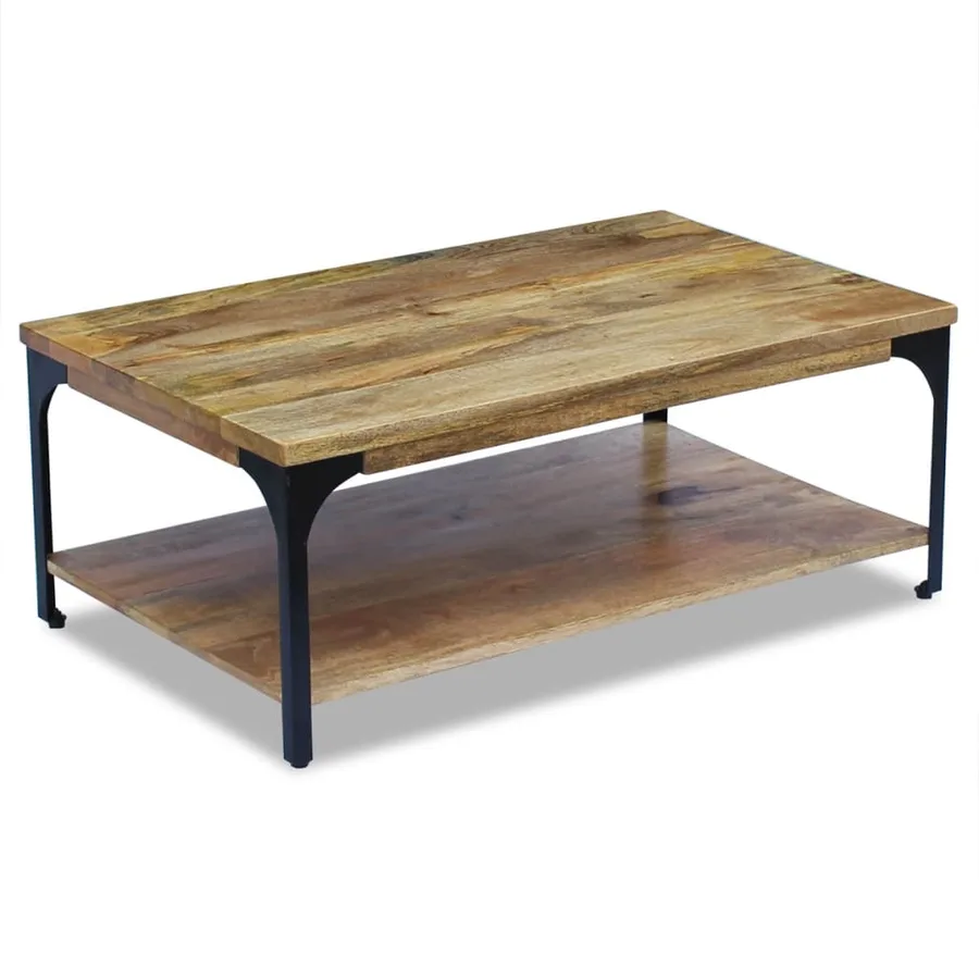 Table basse Bois de manguier 100x60x38 cm - 3