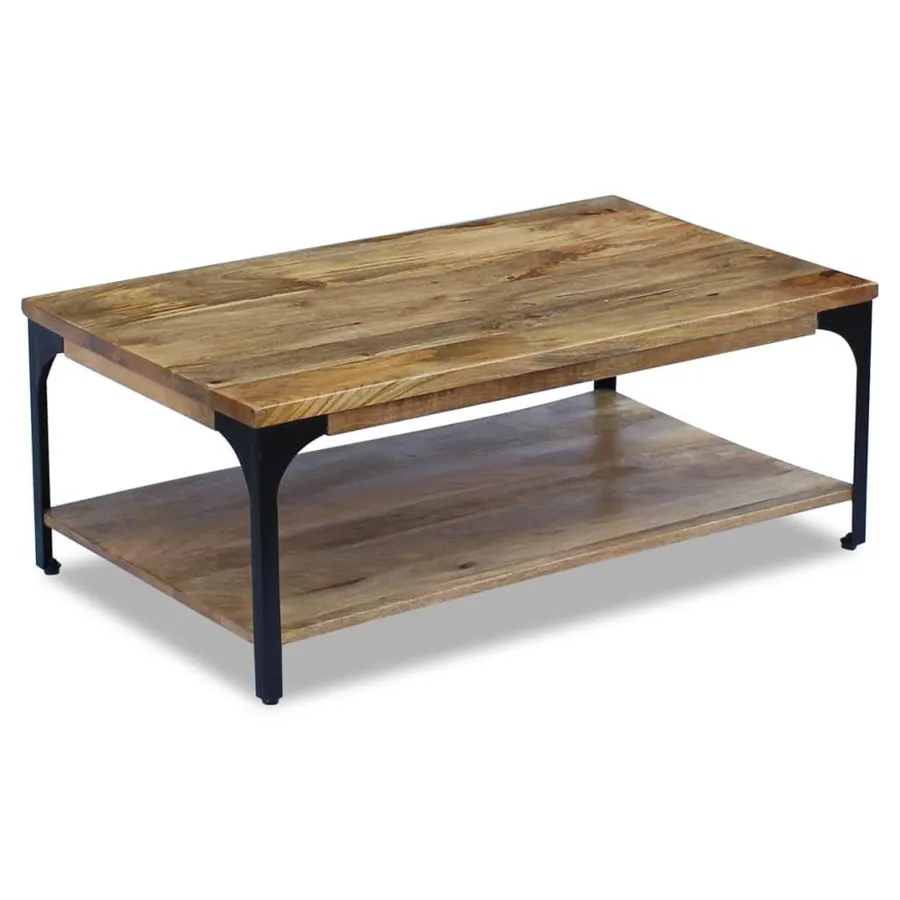 Table basse Bois de manguier 100x60x38 cm - 4