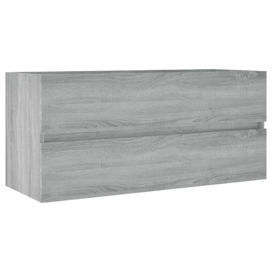 Armoire d'évier Sonoma gris 100x38,5x45 cm Bois d'ingénierie - 2