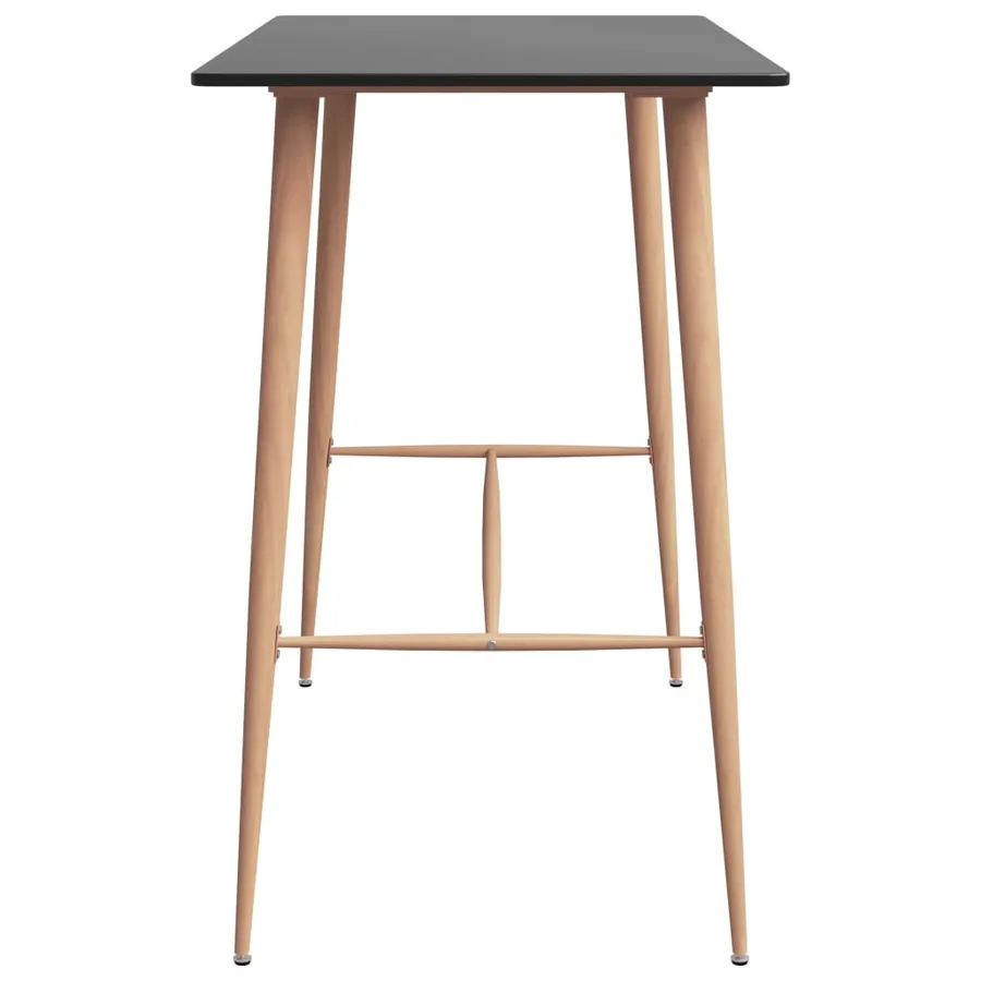 Table de bar Noir 120x60x105 cm - 3