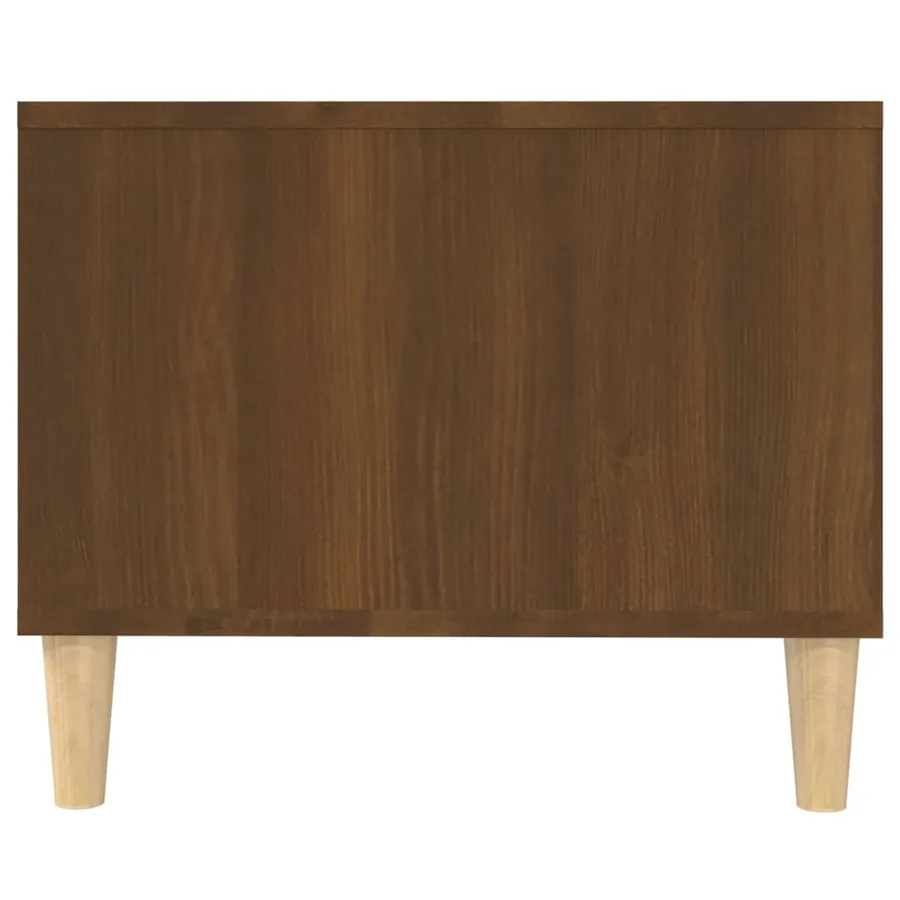 Table basse chêne marron 102x50x40 cm bois d'ingénierie - 5