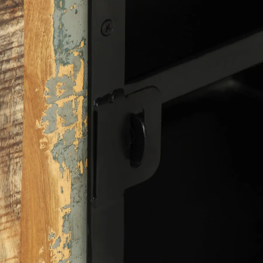 Meuble TV 110x30x45 cm Bois de récupération massif - 7