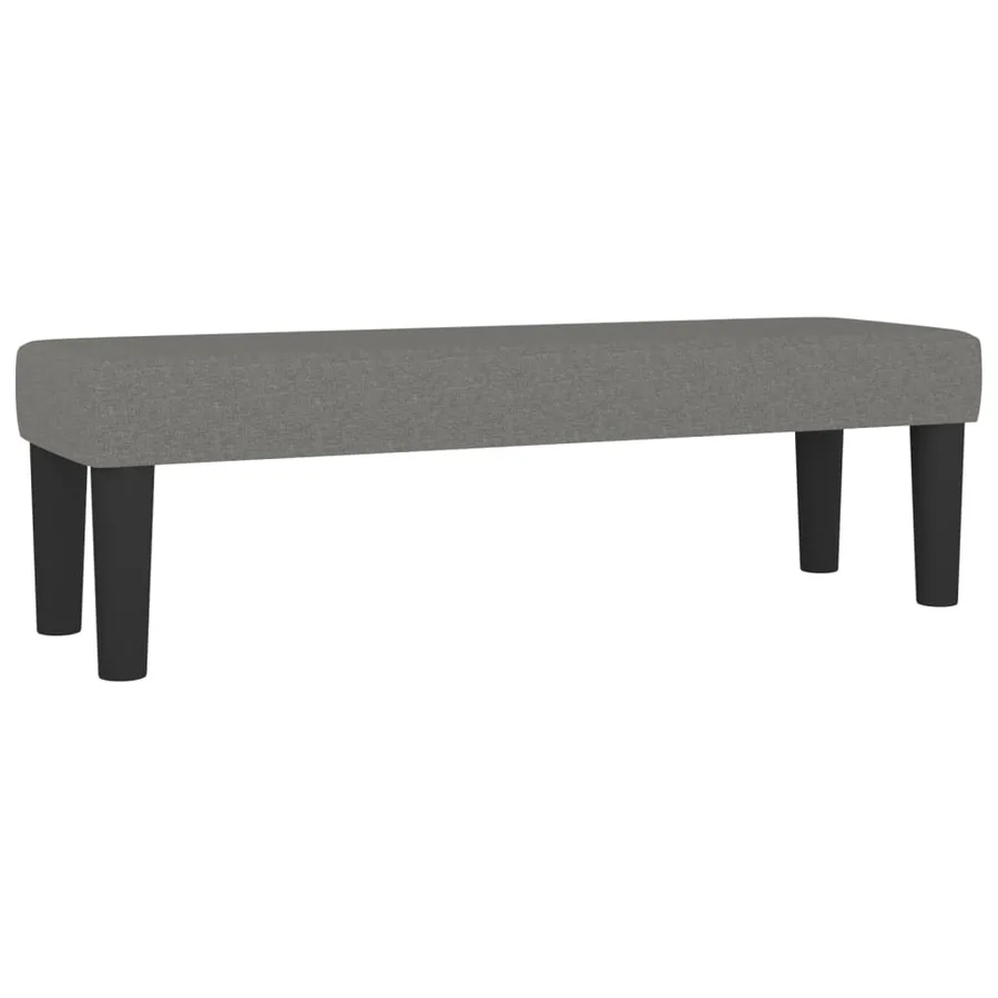 Sommier à lattes de lit avec matelas Gris foncé 200x200cm Tissu - 7